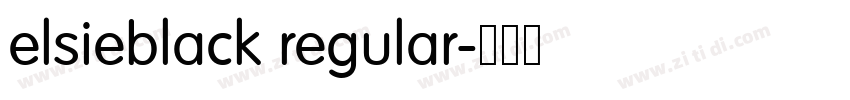 elsieblack regular字体转换 elsieblack regular字体转换